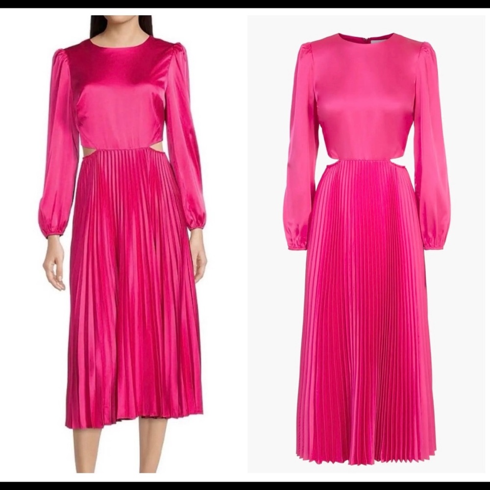 Adelyn Rae Hot Pink Pleated Dress. So gorgeous!